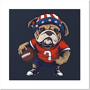 Bulldog NFL Football Posters and Art